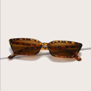 Tortoiseshell Square Cat Eye Frame Sunglasses